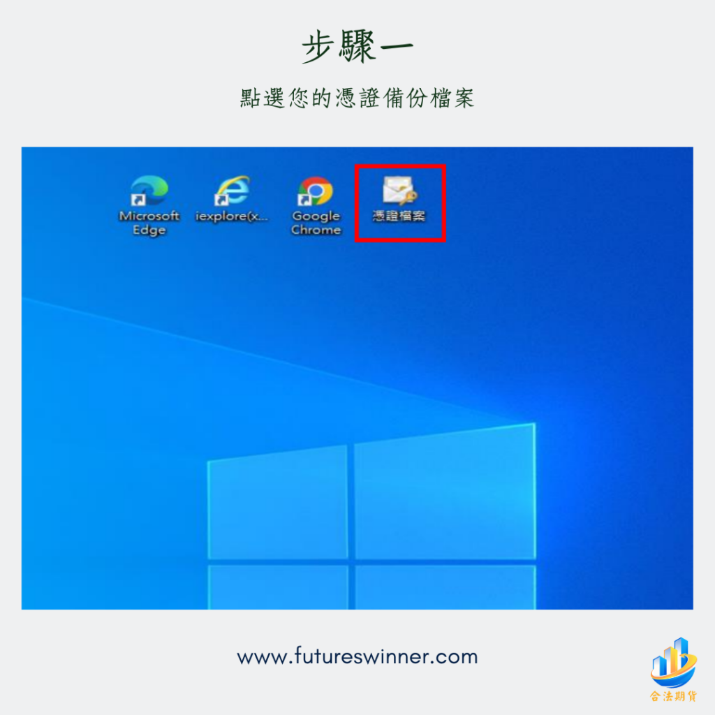 元大憑證匯入步驟1@futureswinner.com